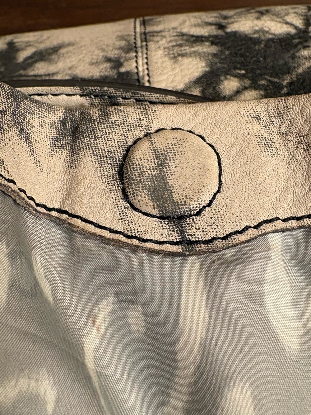 Aimee Kestenberg Neutral Tie-Dye Leather Crossbody Bag - Picture 7 of 16